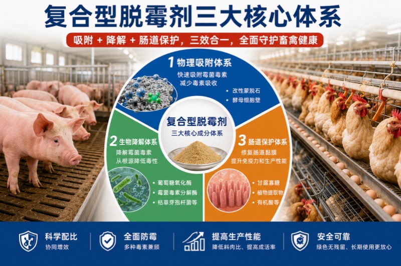 复合型脱霉剂的三大核心成分，少一个都不行